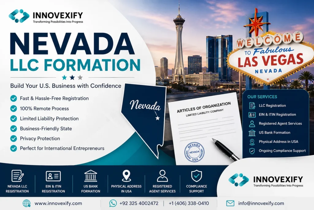 Nevada LLC Formation: Register Your Nevada LLC with Innovexify