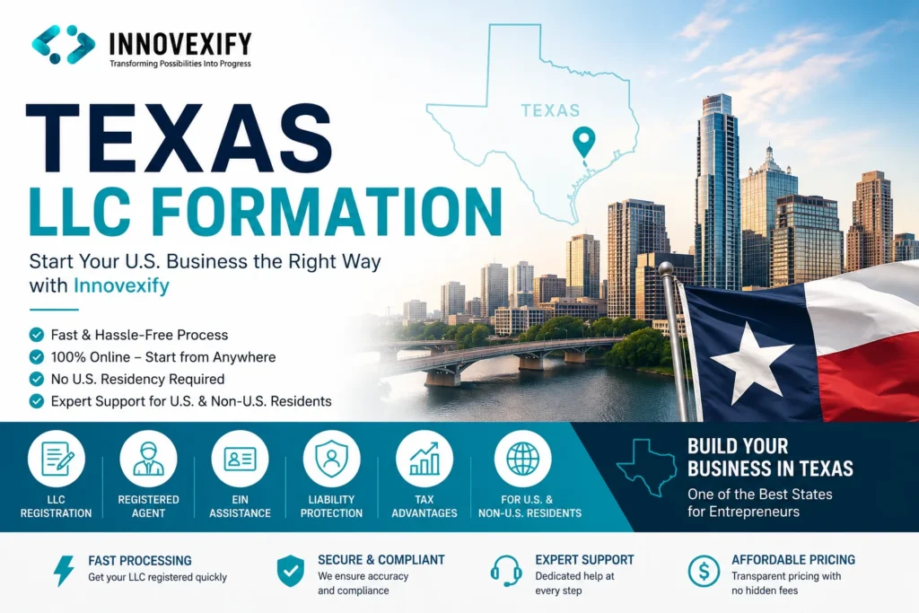 Texas LLC Formation: Register Your Texas LLC Easily with Innovexify