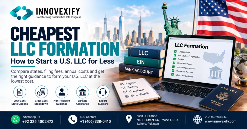 Cheapest LLC formation in USA with low-cost state options and business setup guidance