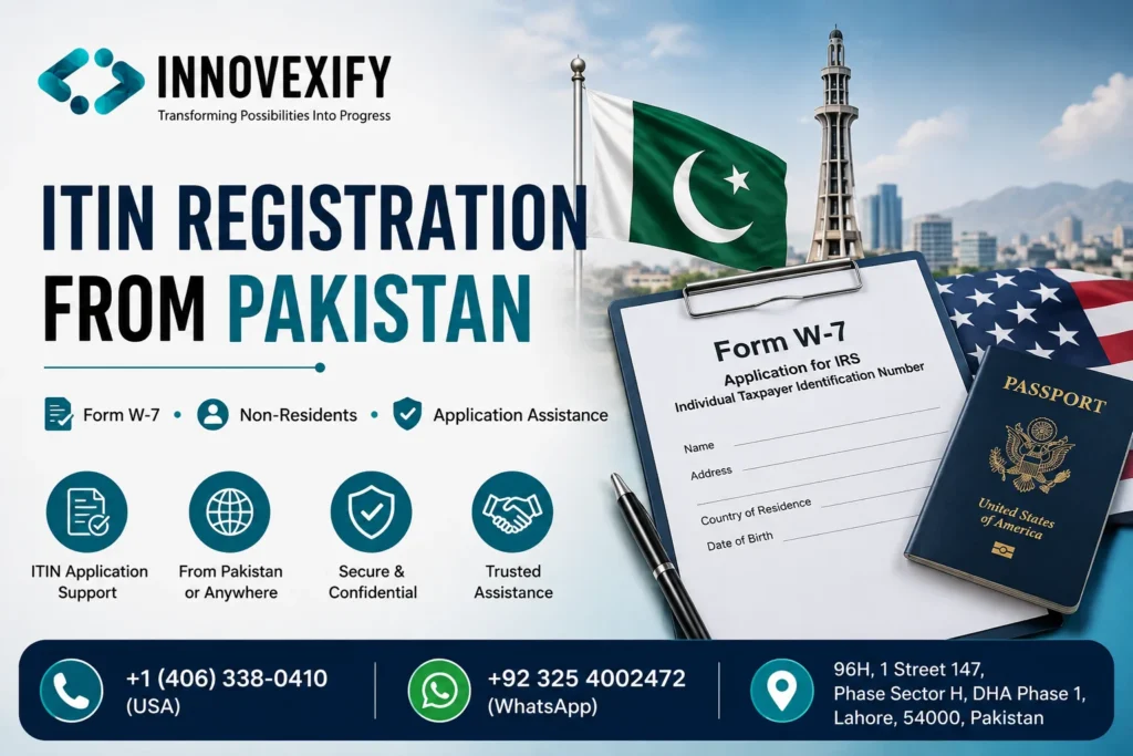 ITIN registration from Pakistan for eligible non-resident applicants
